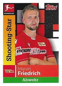 Sticker Marvin Friedrich - German Football Bundesliga 2019-2020 n. 37 - Topps