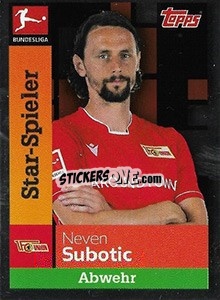 Sticker Neven Subotic - German Football Bundesliga 2019-2020 n. 38 - Topps