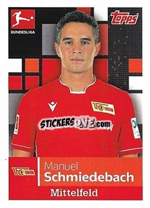 Sticker Manuel Schmiedebach - German Football Bundesliga 2019-2020 - Topps