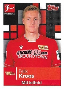 Sticker Felix Kroos - German Football Bundesliga 2019-2020 - Topps