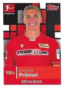 Sticker Grischa Prömel - German Football Bundesliga 2019-2020 - Topps