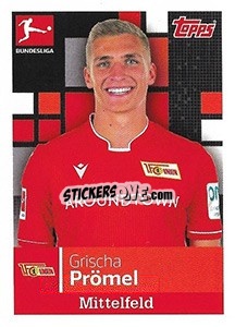 Sticker Grischa Prömel - German Football Bundesliga 2019-2020 n. 42 - Topps