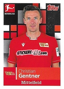 Sticker Christian Gentner - German Football Bundesliga 2019-2020 n. 43 - Topps