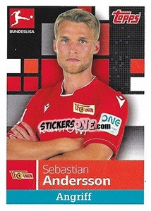 Sticker Sebastian Andersson - German Football Bundesliga 2019-2020 n. 46 - Topps