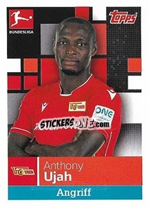 Sticker Anthony Ujah - German Football Bundesliga 2019-2020 - Topps