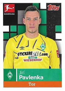 Sticker Jirí Pavlenka - German Football Bundesliga 2019-2020 - Topps
