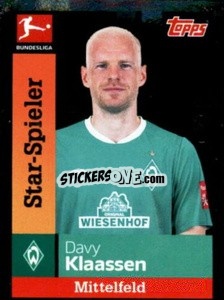 Sticker Davy Klaassen - German Football Bundesliga 2019-2020 - Topps