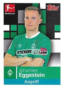 Sticker Johannes Eggestein - German Football Bundesliga 2019-2020 - Topps