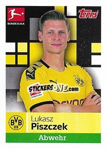 Sticker Lukasz Piszczek - German Football Bundesliga 2019-2020 - Topps