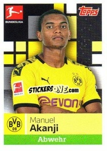 Sticker Manuel Akanji - German Football Bundesliga 2019-2020 n. 67 - Topps