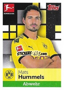 Figurina Mats Hummels - German Football Bundesliga 2019-2020 - Topps