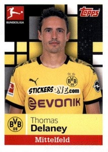 Sticker Thomas Delaney - German Football Bundesliga 2019-2020 n. 71 - Topps