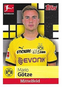 Sticker Mario Götze - German Football Bundesliga 2019-2020 n. 72 - Topps