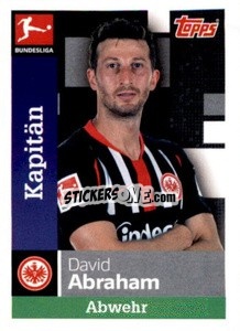 Sticker David Abraham - German Football Bundesliga 2019-2020 - Topps
