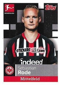 Sticker Sebastian Rode - German Football Bundesliga 2019-2020 n. 100 - Topps