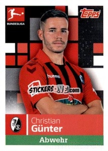 Sticker Christian Günter - German Football Bundesliga 2019-2020 - Topps