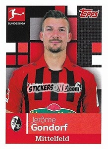 Sticker Jerôme Gondorf - German Football Bundesliga 2019-2020 - Topps
