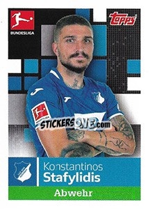 Sticker Konstantinos Stafylidis - German Football Bundesliga 2019-2020 - Topps