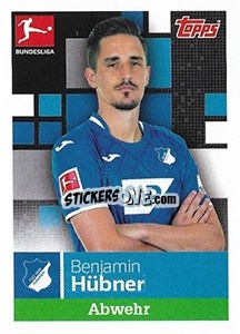 Sticker Benjamin Hübner - German Football Bundesliga 2019-2020 - Topps