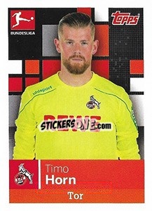 Sticker Timo Horn - German Football Bundesliga 2019-2020 n. 140 - Topps