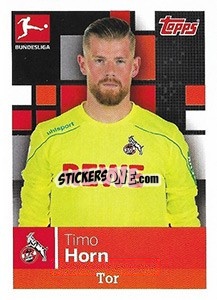 Cromo Timo Horn - German Football Bundesliga 2019-2020 - Topps