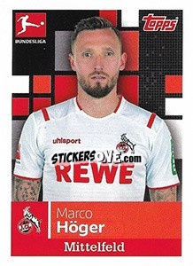 Figurina Marco Höger - German Football Bundesliga 2019-2020 - Topps