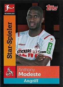 Sticker Anthony Modeste - German Football Bundesliga 2019-2020 n. 153 - Topps