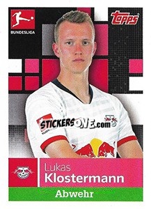 Sticker Lukas Klostermann - German Football Bundesliga 2019-2020 n. 156 - Topps