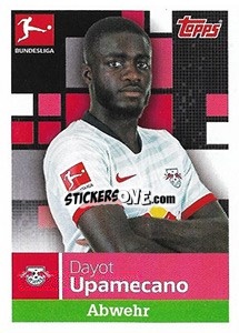 Sticker Dayot Upamecano - German Football Bundesliga 2019-2020 - Topps
