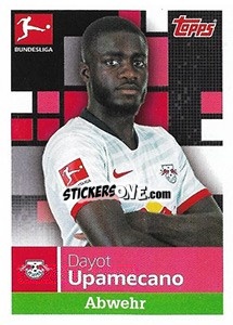 Sticker Dayot Upamecano - German Football Bundesliga 2019-2020 n. 159 - Topps