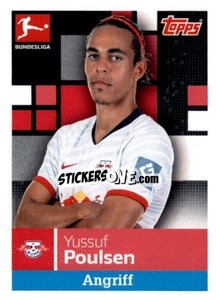 Sticker Yussuf Poulsen - German Football Bundesliga 2019-2020 n. 167 - Topps