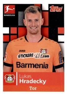 Sticker Lukas Hradecky - German Football Bundesliga 2019-2020 n. 170 - Topps