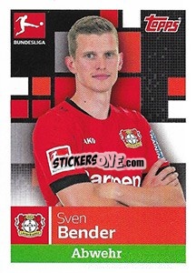 Sticker Sven Bender - German Football Bundesliga 2019-2020 - Topps