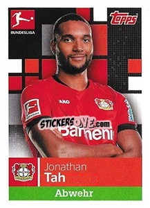Sticker Jonathan Tah - German Football Bundesliga 2019-2020 - Topps