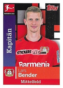 Sticker Lars Bender - German Football Bundesliga 2019-2020 - Topps