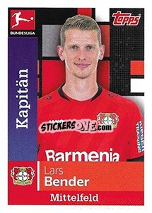 Sticker Lars Bender - German Football Bundesliga 2019-2020 n. 176 - Topps