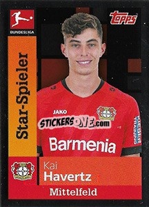 Sticker Kai Havertz - German Football Bundesliga 2019-2020 - Topps
