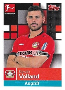 Sticker Kevin Volland - German Football Bundesliga 2019-2020 n. 183 - Topps