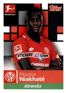 Sticker Moussa Niakhaté - German Football Bundesliga 2019-2020 n. 188 - Topps
