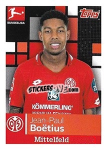 Sticker Jean-Paul Boetius - German Football Bundesliga 2019-2020 - Topps