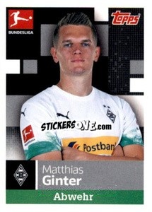 Sticker Matthias Ginter - German Football Bundesliga 2019-2020 n. 202 - Topps