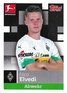 Sticker Nico Elvedi - German Football Bundesliga 2019-2020 n. 203 - Topps