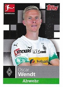 Sticker Oscar Wendt - German Football Bundesliga 2019-2020 - Topps