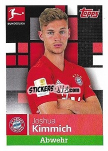 Sticker Joshua Kimmich - German Football Bundesliga 2019-2020 n. 216 - Topps