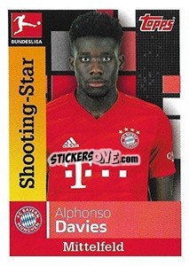 Sticker Alphonso Davies - German Football Bundesliga 2019-2020 n. 220 - Topps