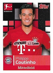 Figurina Philippe Coutinho - German Football Bundesliga 2019-2020 - Topps