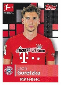 Sticker Leon Goretzka - German Football Bundesliga 2019-2020 n. 222 - Topps
