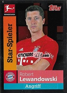 Sticker Robert Lewandowski - German Football Bundesliga 2019-2020 n. 228 - Topps