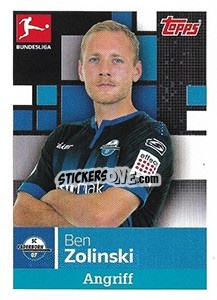 Cromo Ben Zolinski - German Football Bundesliga 2019-2020 - Topps