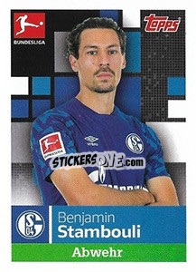Figurina Benjamin Stambouli - German Football Bundesliga 2019-2020 - Topps